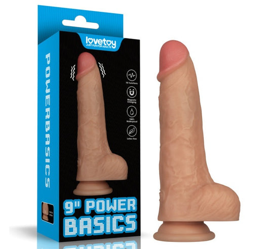 Lovetoy 9" Vibrating USB Power Basics Cock