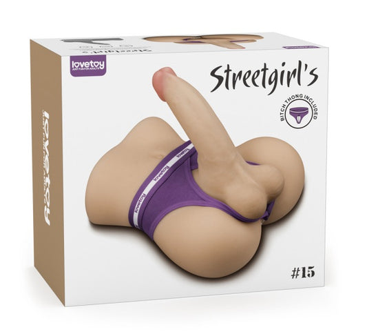 Lovetoy Streetgirls #15 Male Butt with Bendable Dildo and Balls Steven