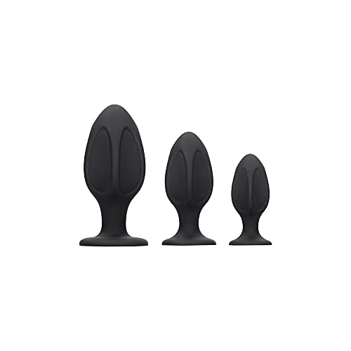 Shots Toys | OUCH! Diamond Shape Butt Plug Set - Black