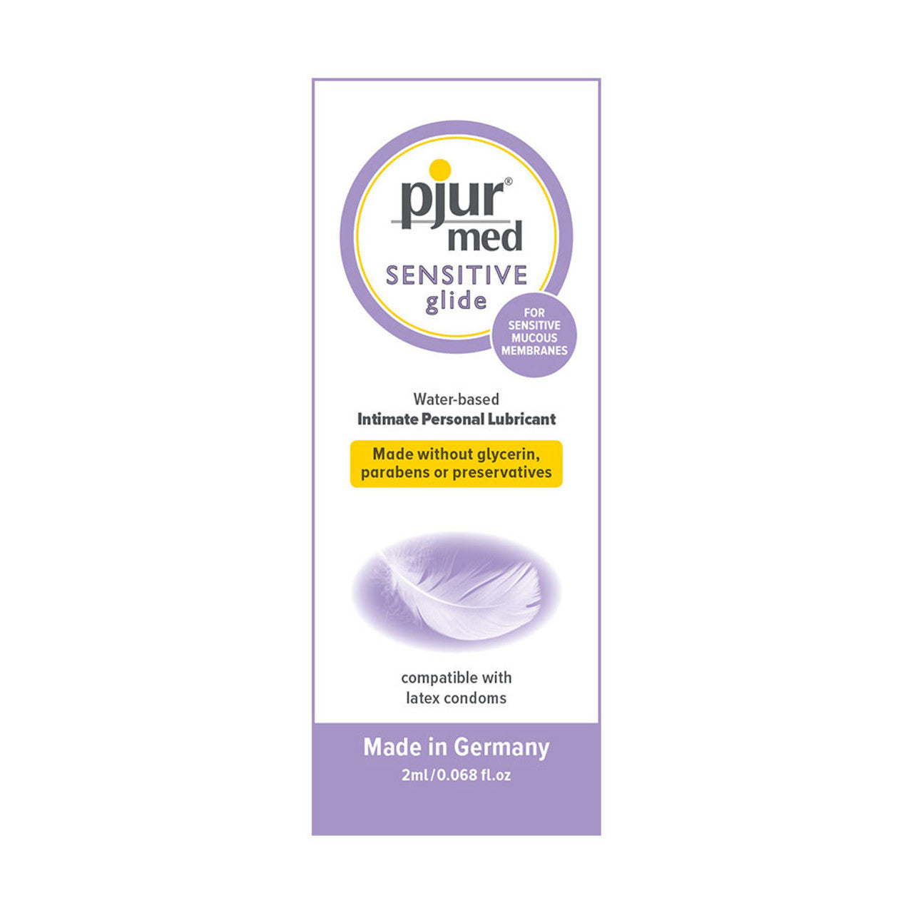 Pjur Med Sensitive Glide Water Based Lubricant Sachets 20 x 2ml - 20 Pack