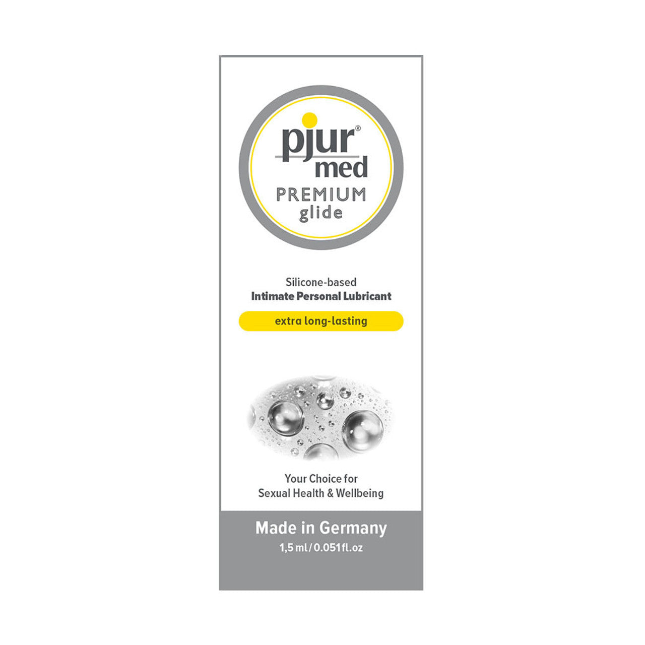 Pjur Med Premium Glide Silicone Based Lubricant Sachets 20 x 1.5ml - 20 Pack