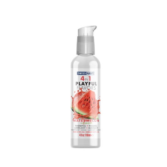 Swiss Navy Playful Flavours 4 In 1 Watermelon 4oz/118ml