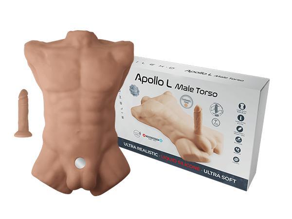 Adrien Lastic Apollo L Ultra Realistic Male Torso Interchangeable 7" Dildo Caramel