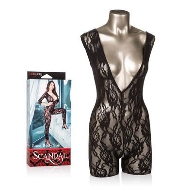 Calexotics Scandal Lace Body Suit Black One Size
