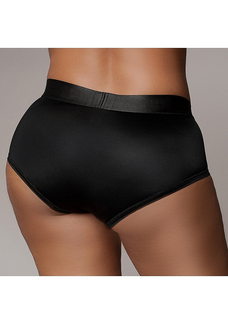Shots Toys | OUCH! Vibrating Strap-on Boxer - Black - Size XL/XXL