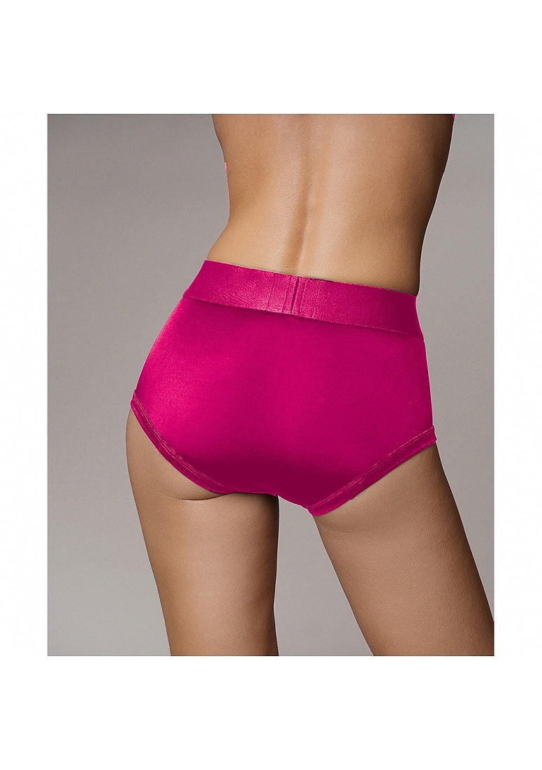 Shots Toys | OUCH! Vibrating Strap-on Boxer - Pink - Size XS/S