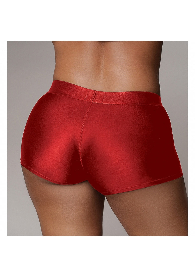 Shots Toys | OUCH! Vibrating Strap-on Boxer - Red - Size XL/XXL