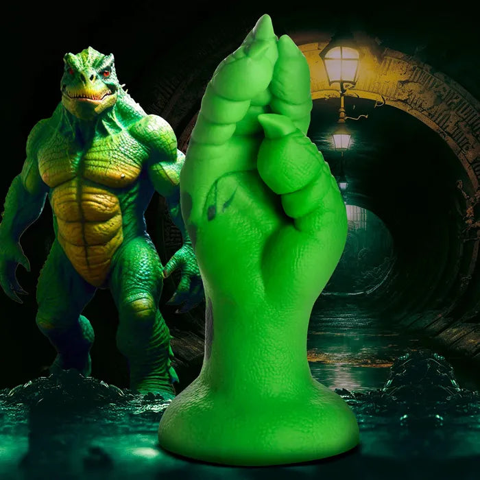 Creature Cocks Raptor Claw Fisting Silicone Dildo - Green 21.8cm Claw Fantasy Dildo