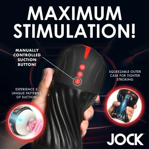 Curve Toys | JOCK Sucking & Vibrating Squeezable Masturbator