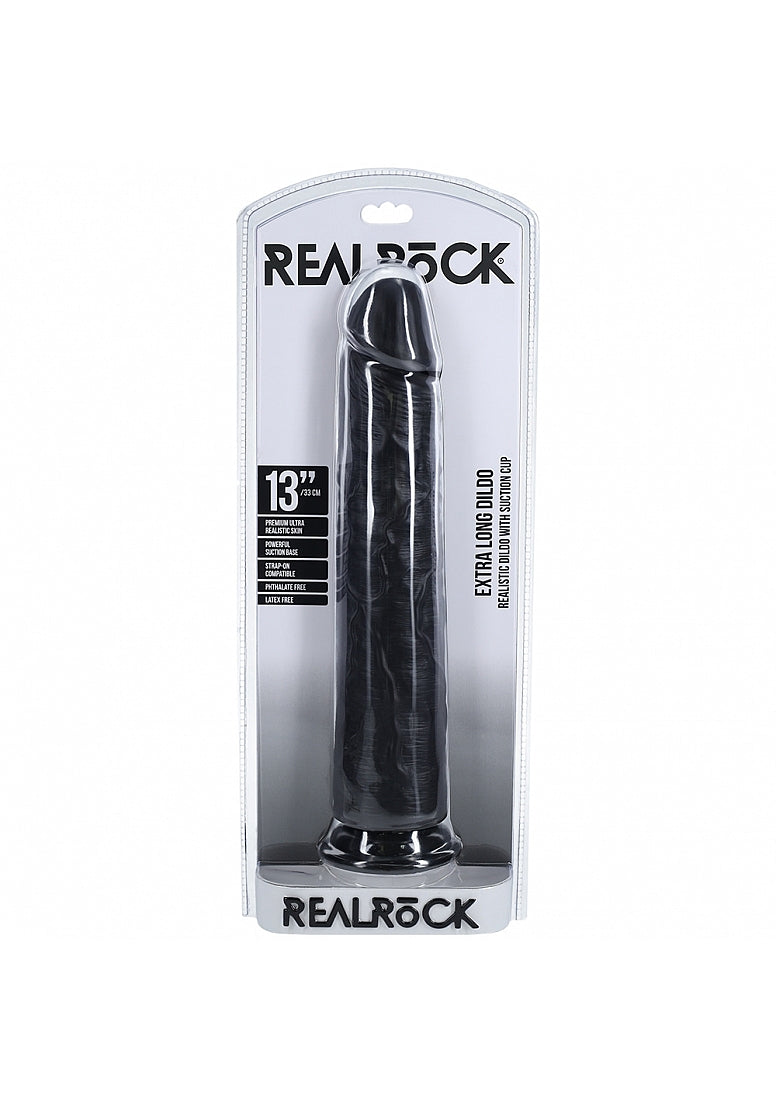 Shots Toys | REALROCK - Realistic Extra Long Dildo no Balls 13" / 33cm - Black