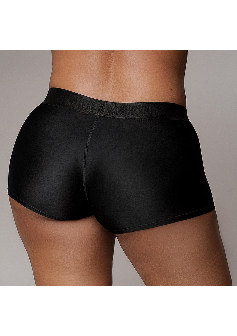 Shots Toys | OUCH! Vibrating Strap-on Boxer - Black - Size XL/XXL