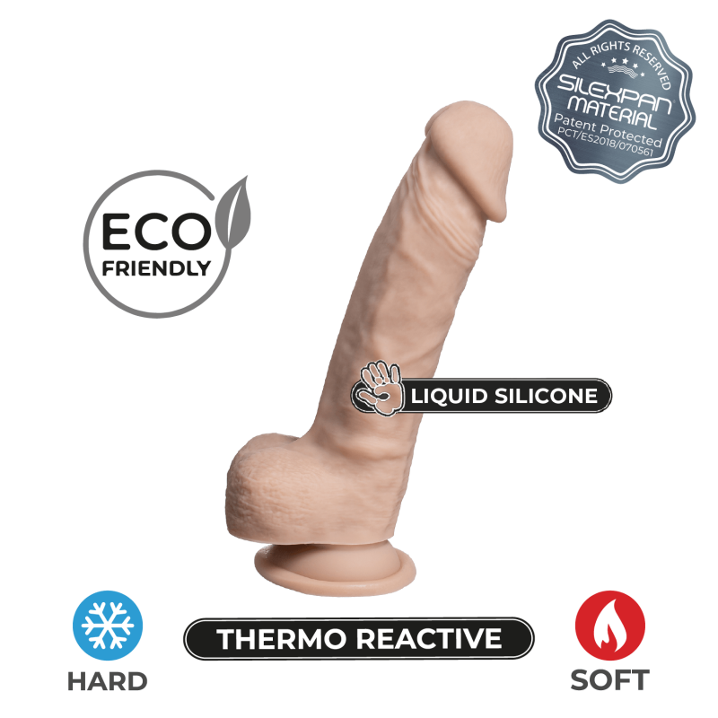 Adrien Lastic Silexd 8" Real Skin Model 1 Flesh Dildo