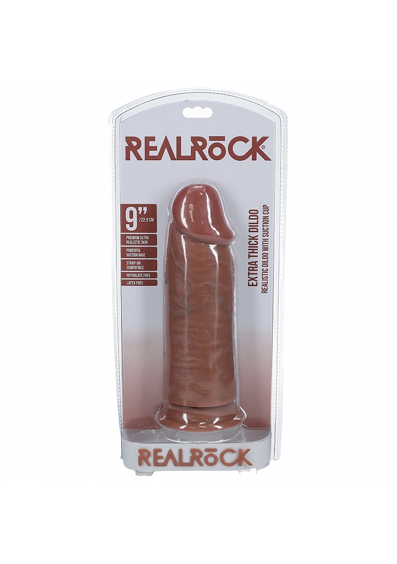 Shots Toys | REALROCK - Realistic Extra Thick Dildo no Balls 9" / 22.9cm - Tan