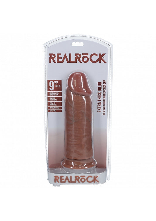 Shots Toys | REALROCK - Realistic Extra Thick Dildo no Balls 9" / 22.9cm - Tan