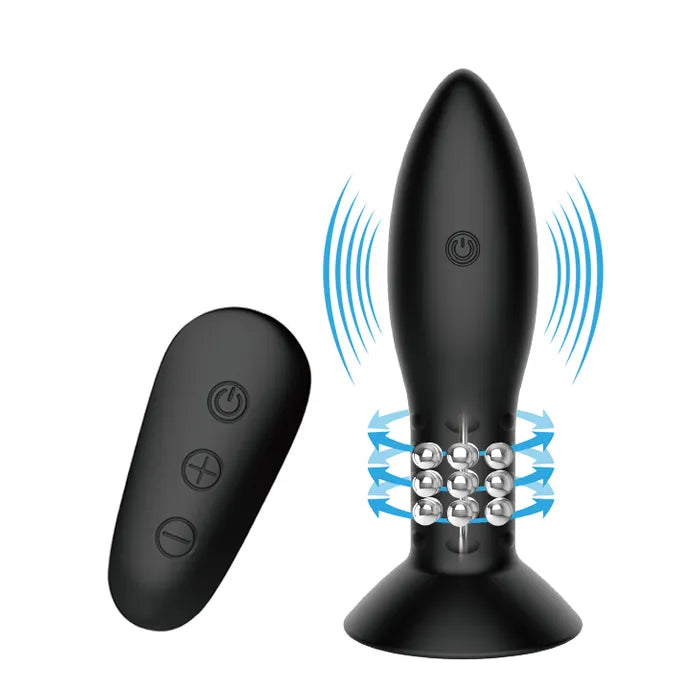 Pretty Love Mr Play Rotation Beads Anal Plug with Remote