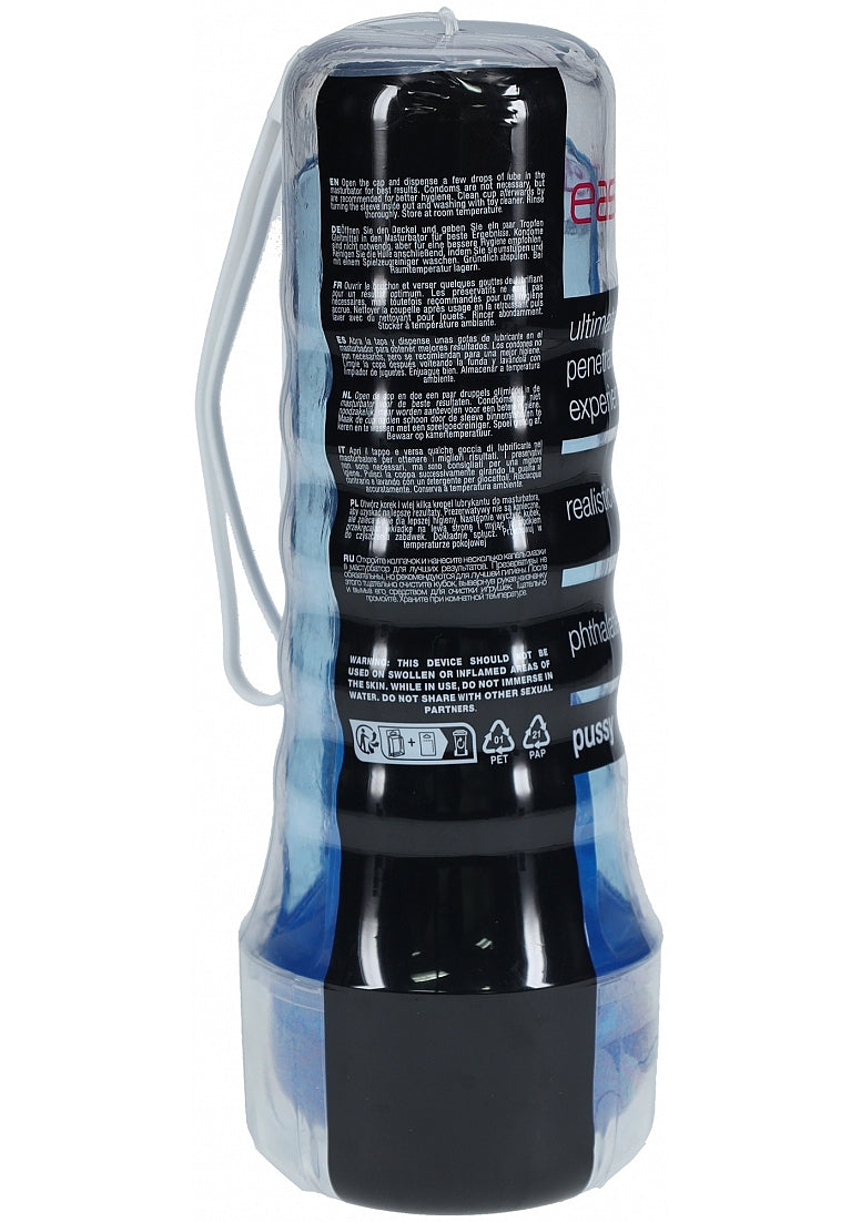 Shots Toys | Easy Rider - Clear Flashlight Case - Blue - Masturbator