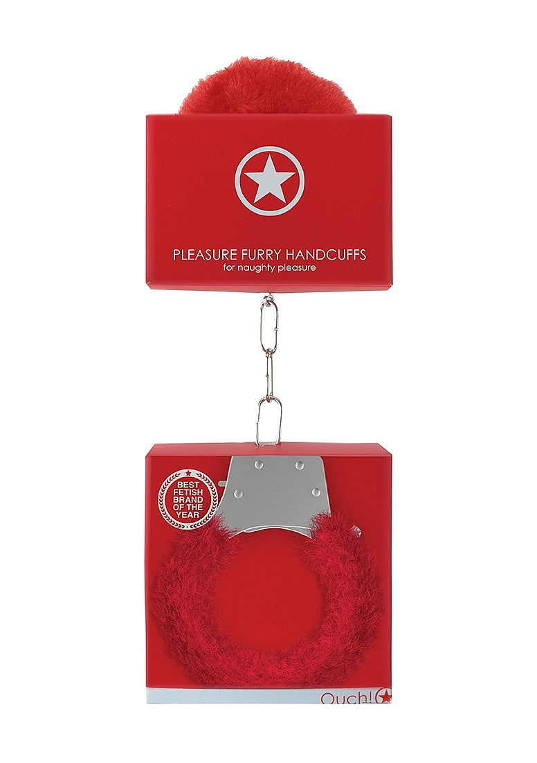 Shots Toys | OUCH! Pleasure Handcuffs Furry - Red