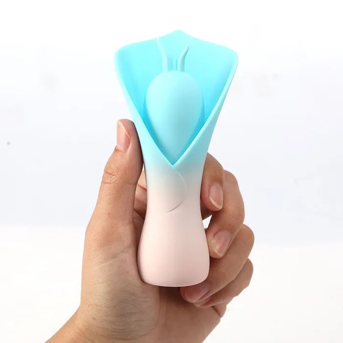 Maia Toys | Maia MINA - Blue/Pink Fluttering Flower Stimulator