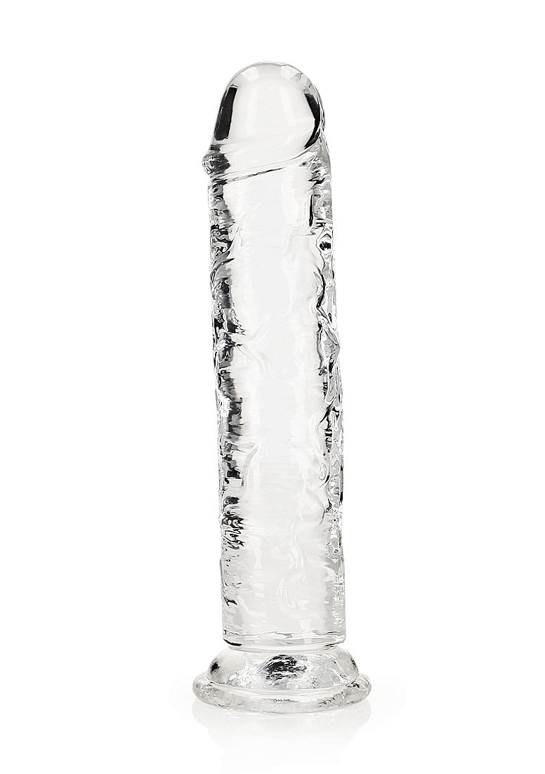 Shots Toys | REALROCK Crystal Clear 9" Straight Dildo No Balls - Translucent