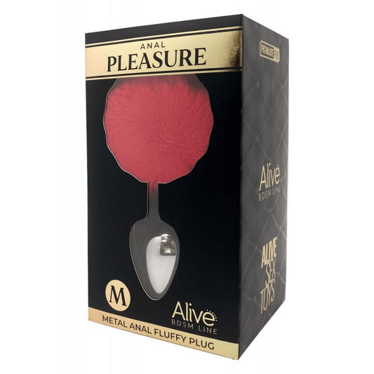 Adrien Lastic Alive Metal Fluffy Plug Red - M