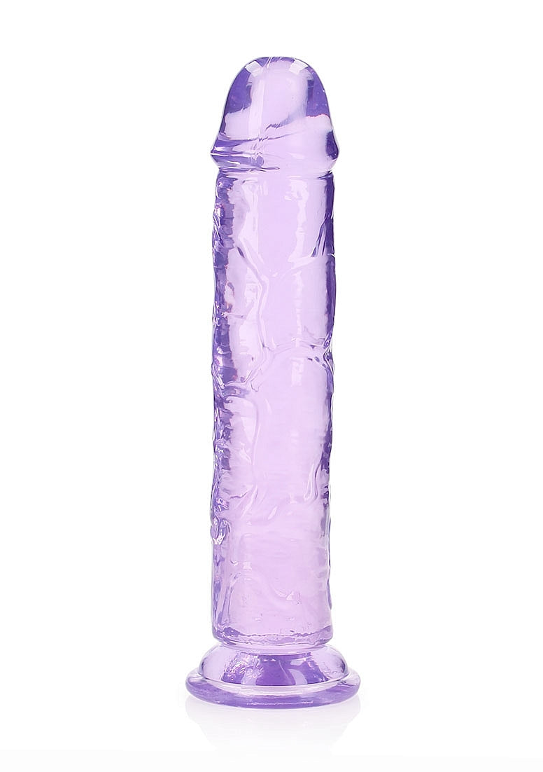 Shots Toys | REALROCK Crystal Clear 10" Straight Dildo No Balls - Purple
