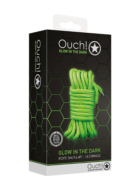 Shots Toys | OUCH! Rope - 5m/16 Strings - Glow in the Dark