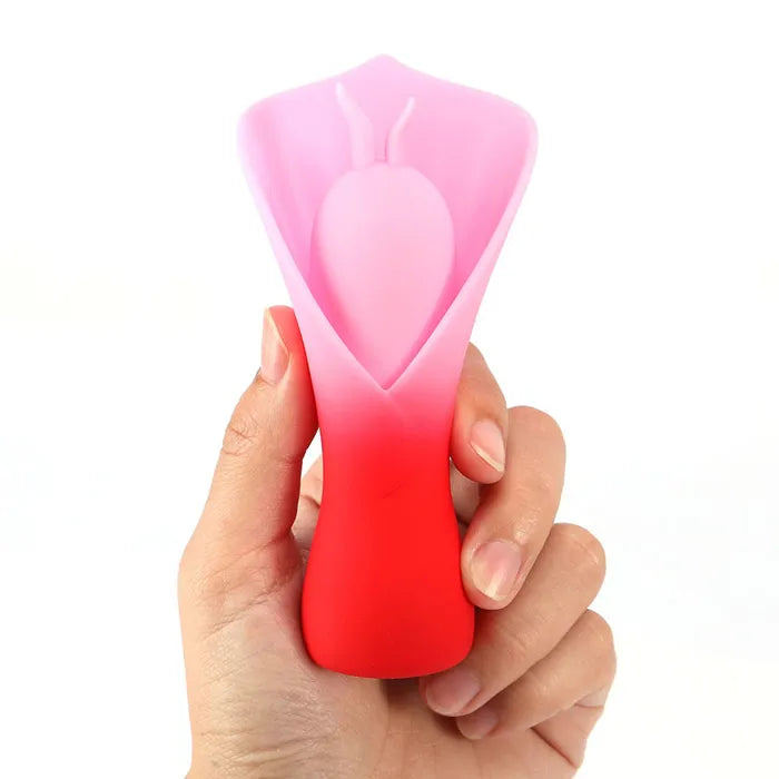 Maia Toys | Maia MINA - Red/Pink Fluttering Flower Stimulator