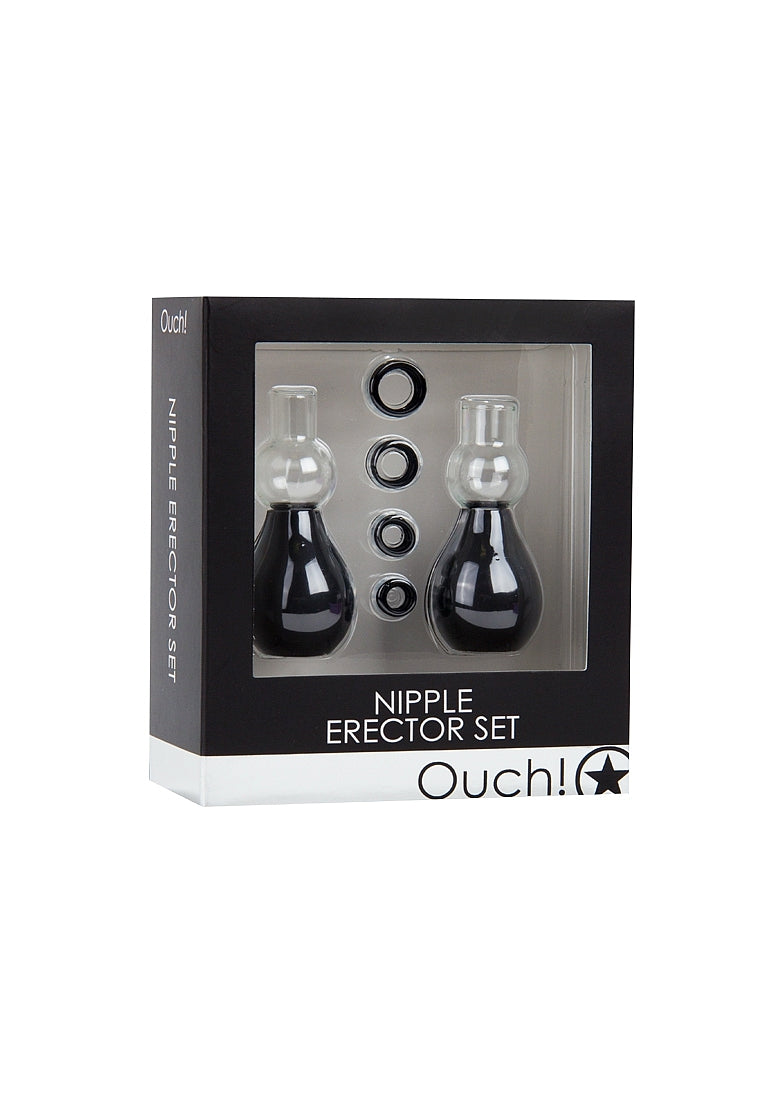 Shots Toys | OUCH! Nipple Erector Pump Set - Black