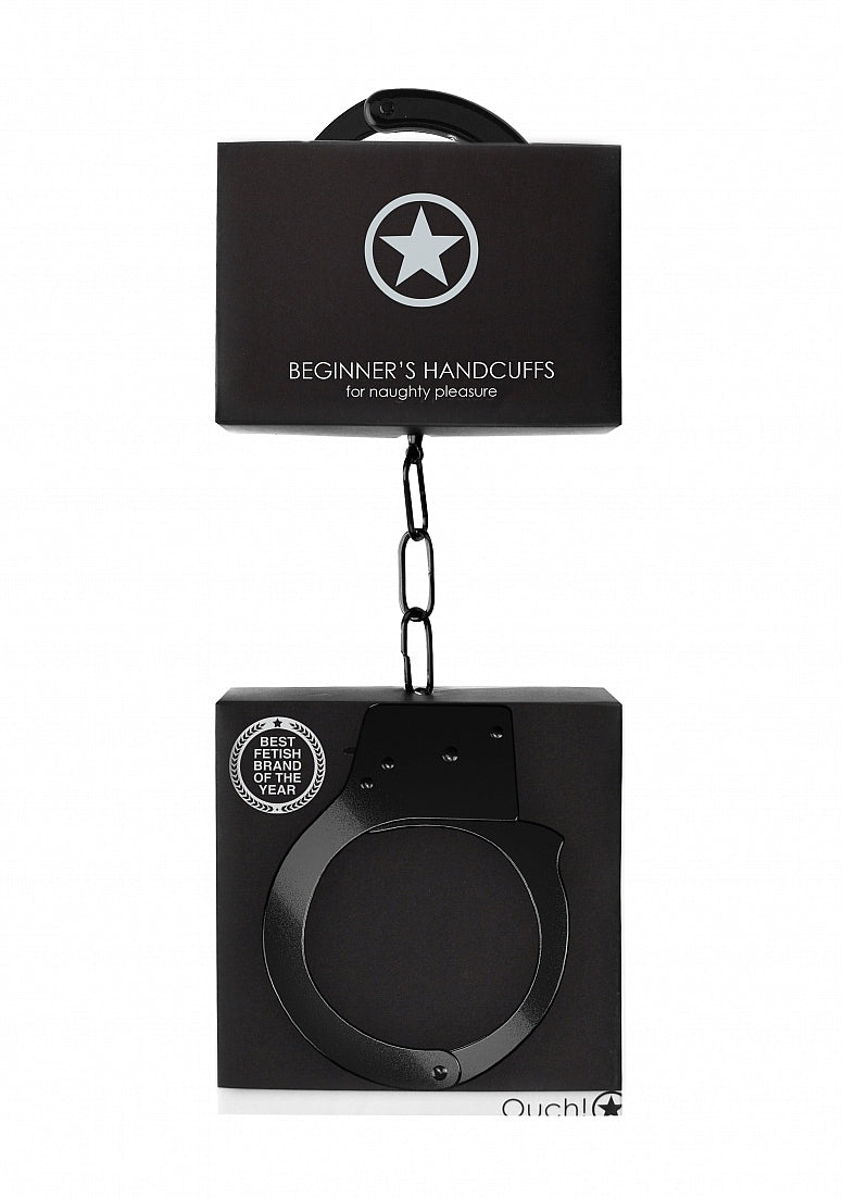 Shots Toys | OUCH! Beginners Handcuffs Metal - Black