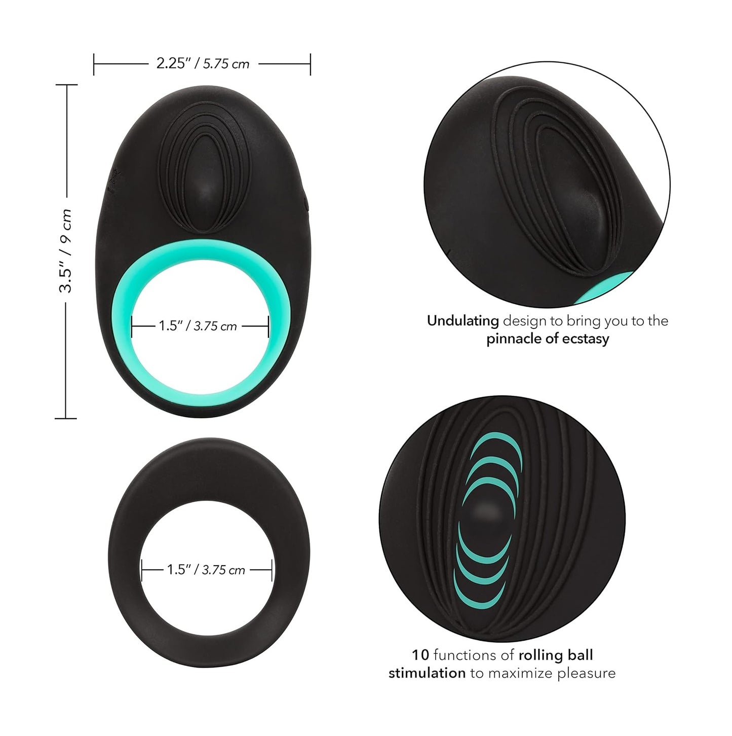 Calexotics Link Up Pinnacle Rolling Ball Cock Ring