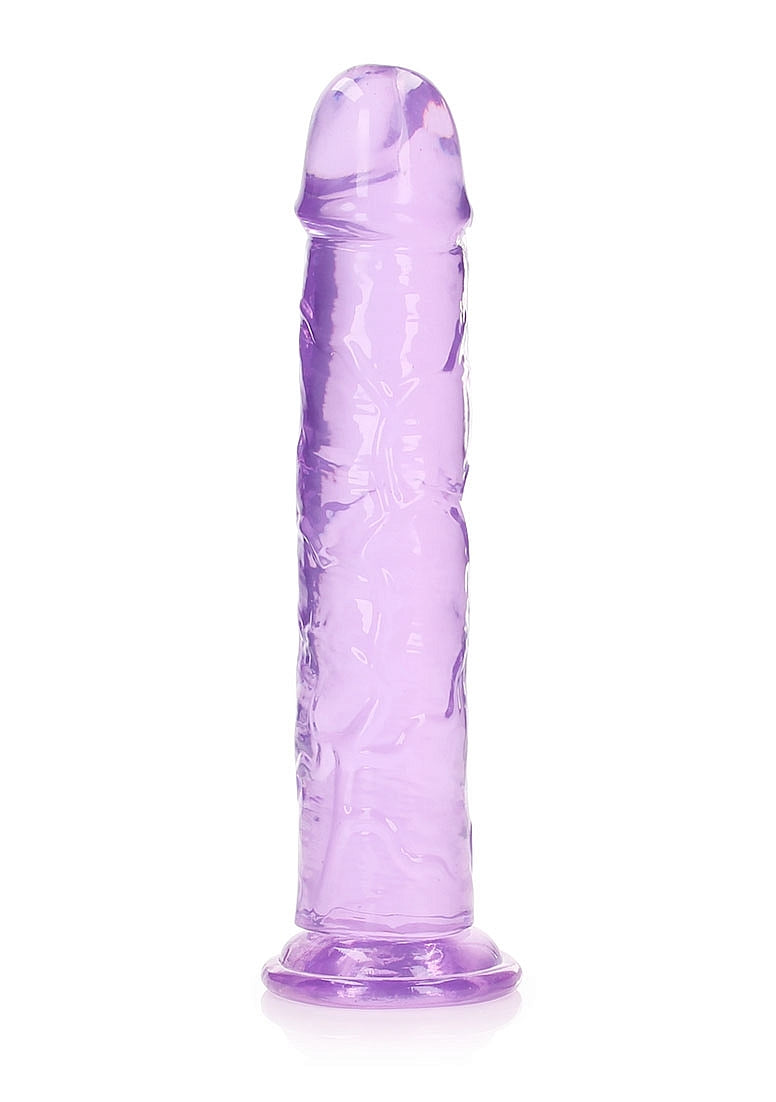Shots Toys | REALROCK Crystal Clear 11" Straight Dildo No Balls - Purple