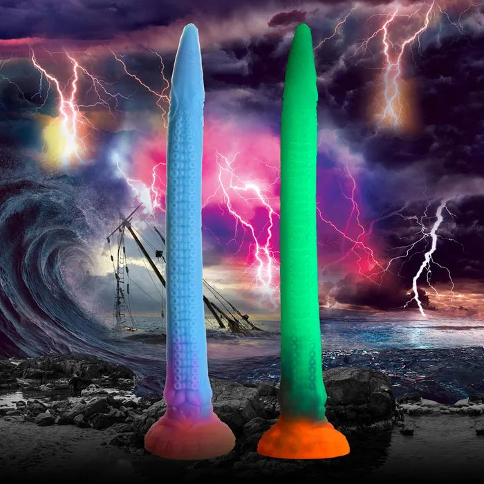 Creature Cocks Glow-in-the-Dark Makara Silicone Snake Tentacle Dildo