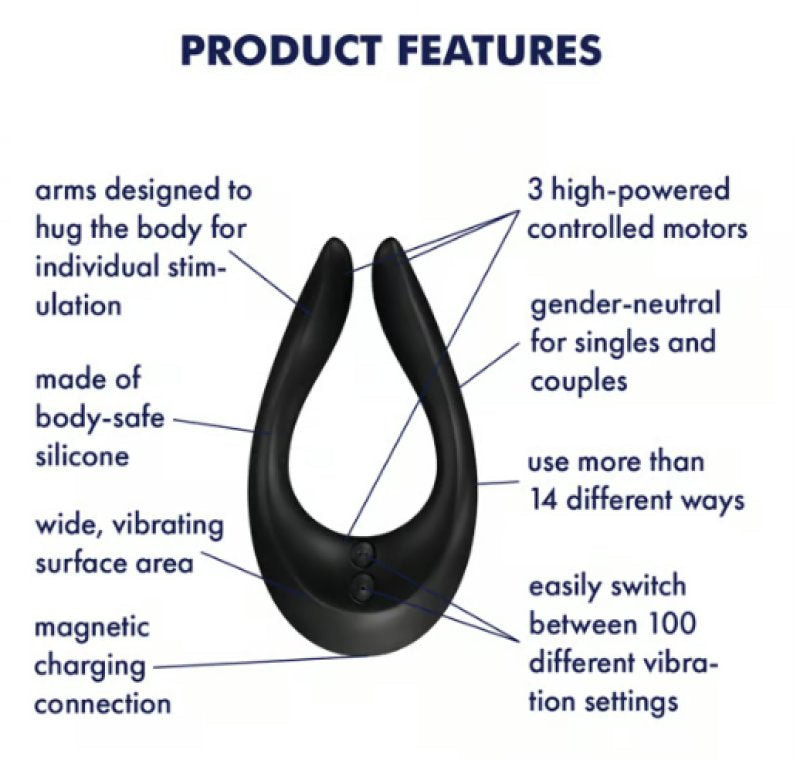 Satisfyer Endless Joy Black - Couples Vibrator