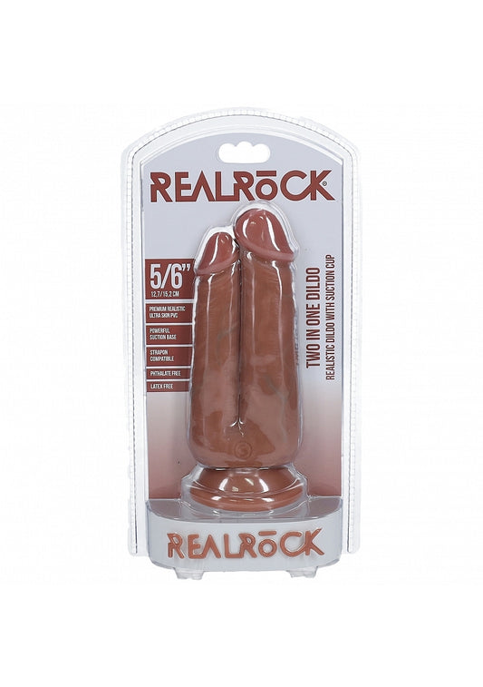 Shots Toys | REALROCK - Two In One 5"/6" Realistic Dildo - Tan