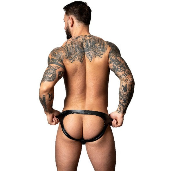 Male Power Moonshine Jock Strap Black Size S/M or L/XL