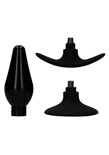 Shots Toys | OUCH! Interchangeable Butt Plug Set - Pointed Medium Black