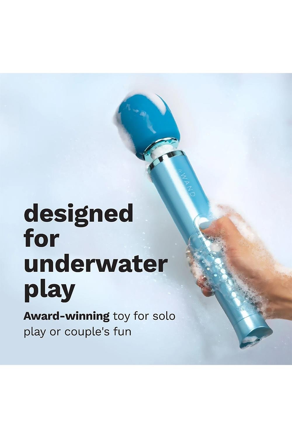 Le Wand Dive Submersible Rechargeable Vibrating Massager Vibrator Blue