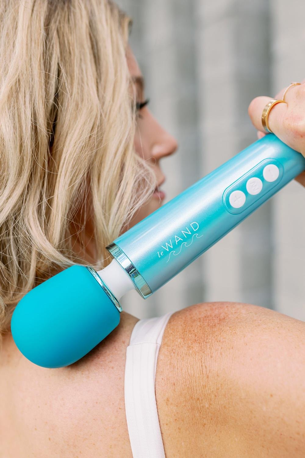Le Wand Dive Submersible Rechargeable Vibrating Massager Vibrator Blue