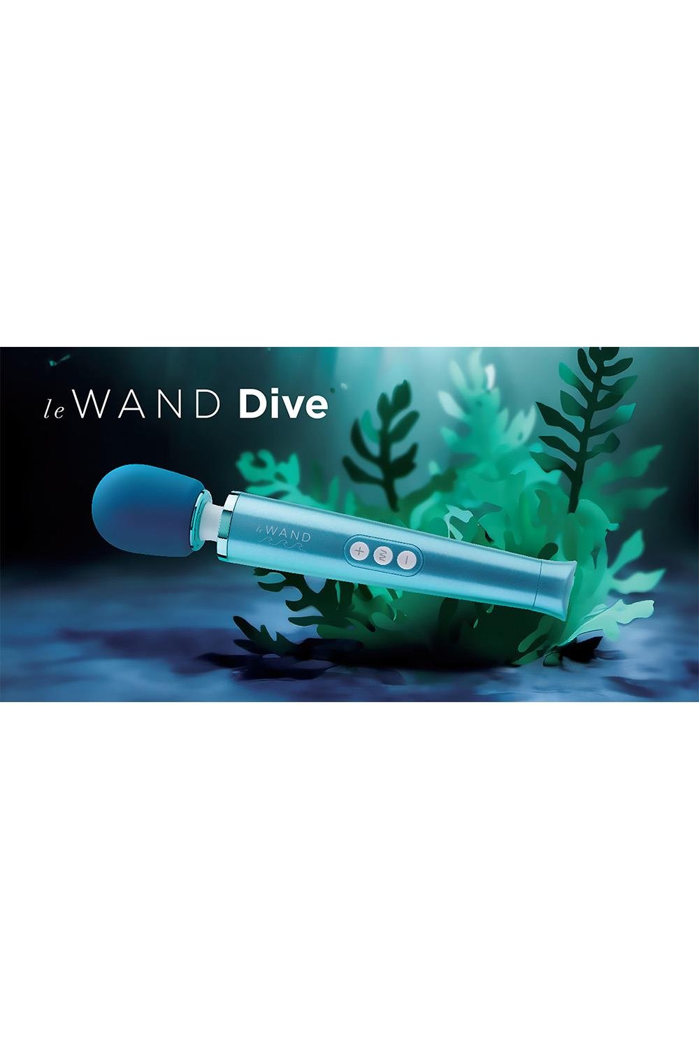 Le Wand Dive Submersible Rechargeable Vibrating Massager Vibrator Blue