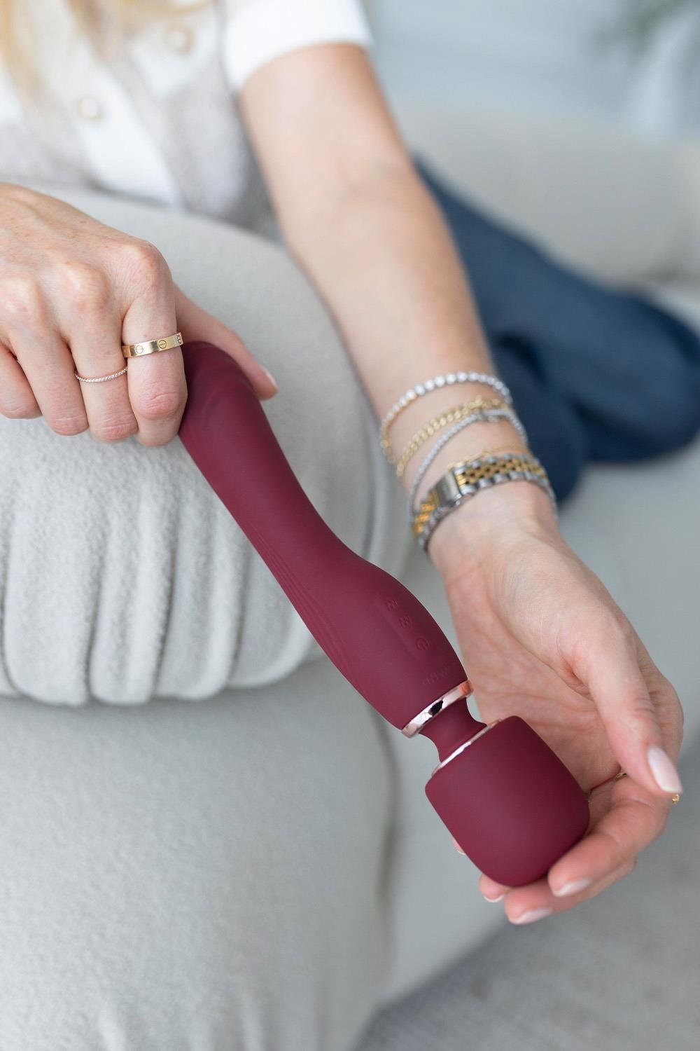 Le Wand Flat Top Fusion G - 2in1 Double Ended Wand Vibrator