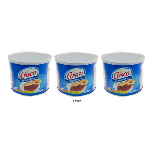 Crisco All-Vegetable Shortening Canister 3x440g - 3 Pack