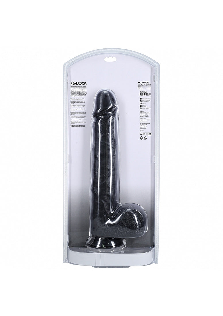 Shots Toys | REALROCK - Realistic Extra Long Dildo with Balls 14" / 35.5cm - Black