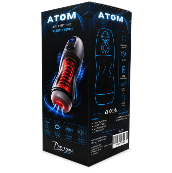 Drywell Atom Electronic Heating, Vibrating, Sucking and Moaning Masturbator
