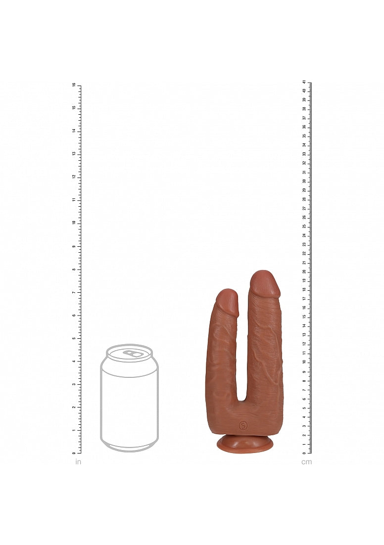 Shots Toys | REALROCK - Double Trouble 7"/8" Realistic Dildo - Tan