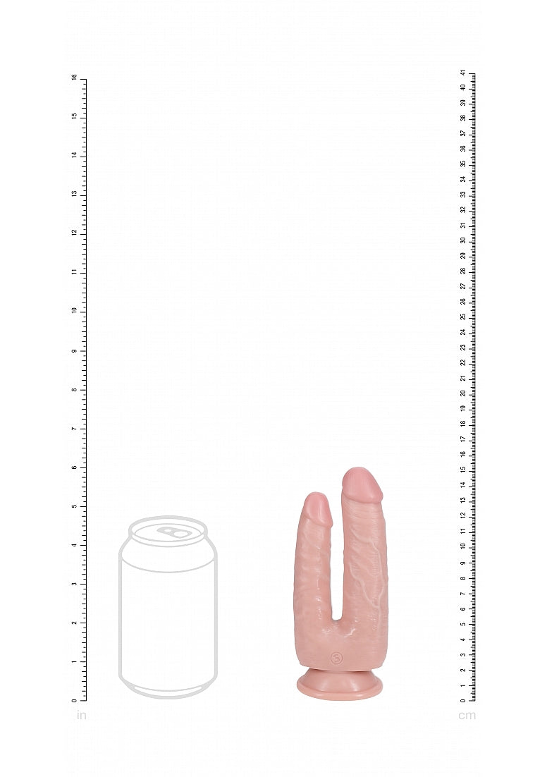 Shots Toys | REALROCK - Double Trouble 7"/8" Realistic Dildo - Flesh