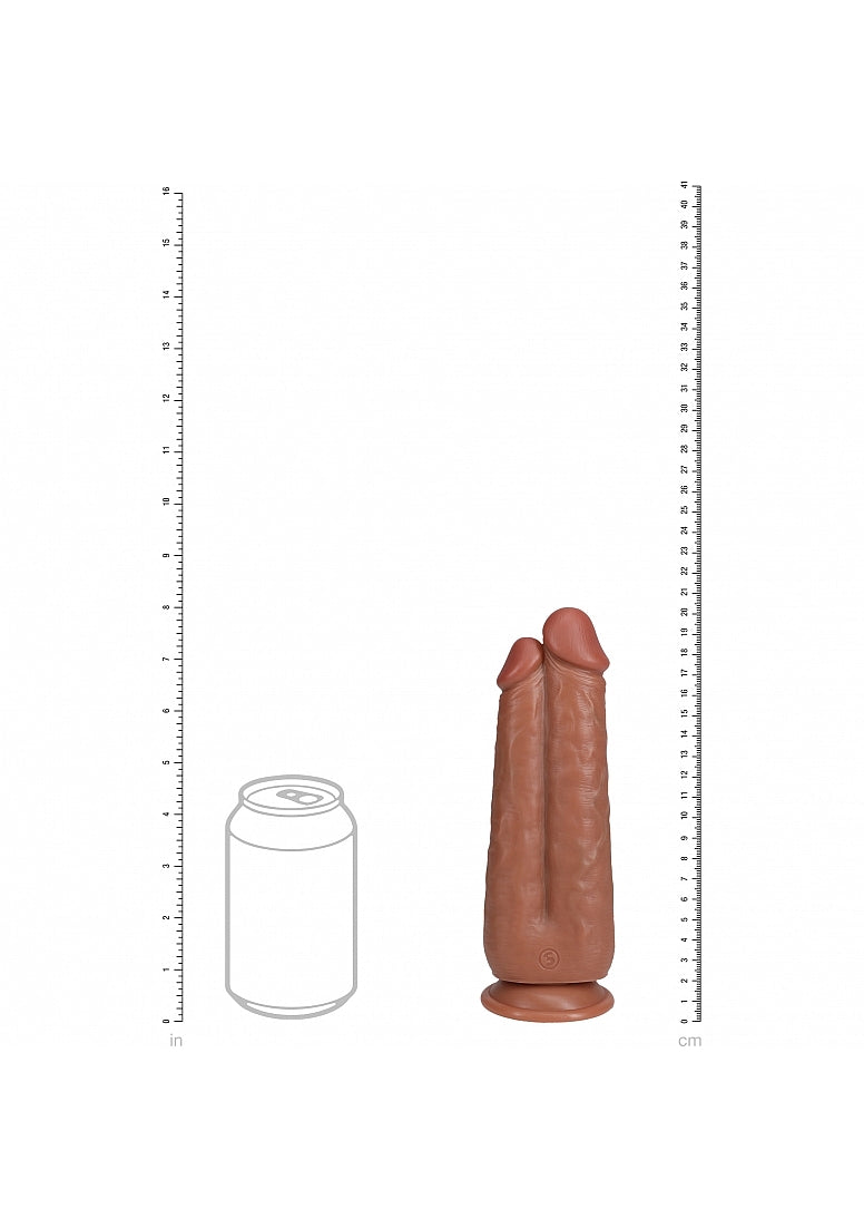 Shots Toys | REALROCK - Two in One 7"/8" Realistic Dildo - Tan