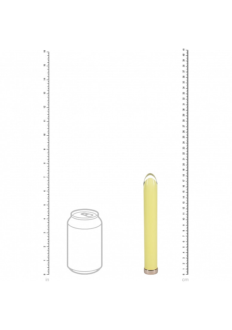 Shots Toys | LOVELINE Sparkle - 6.3" Glass Vibrator - Yellow