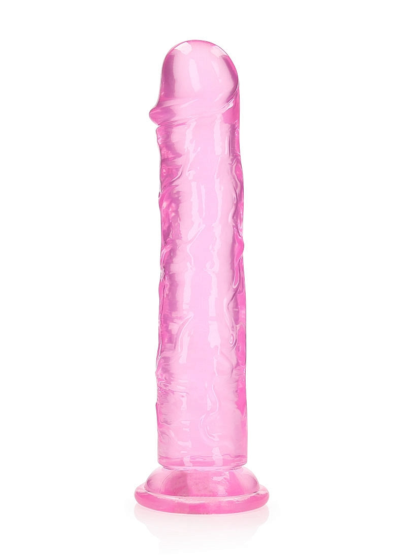 Shots Toys | REALROCK Crystal Clear 11" Straight Dildo No Balls - Pink