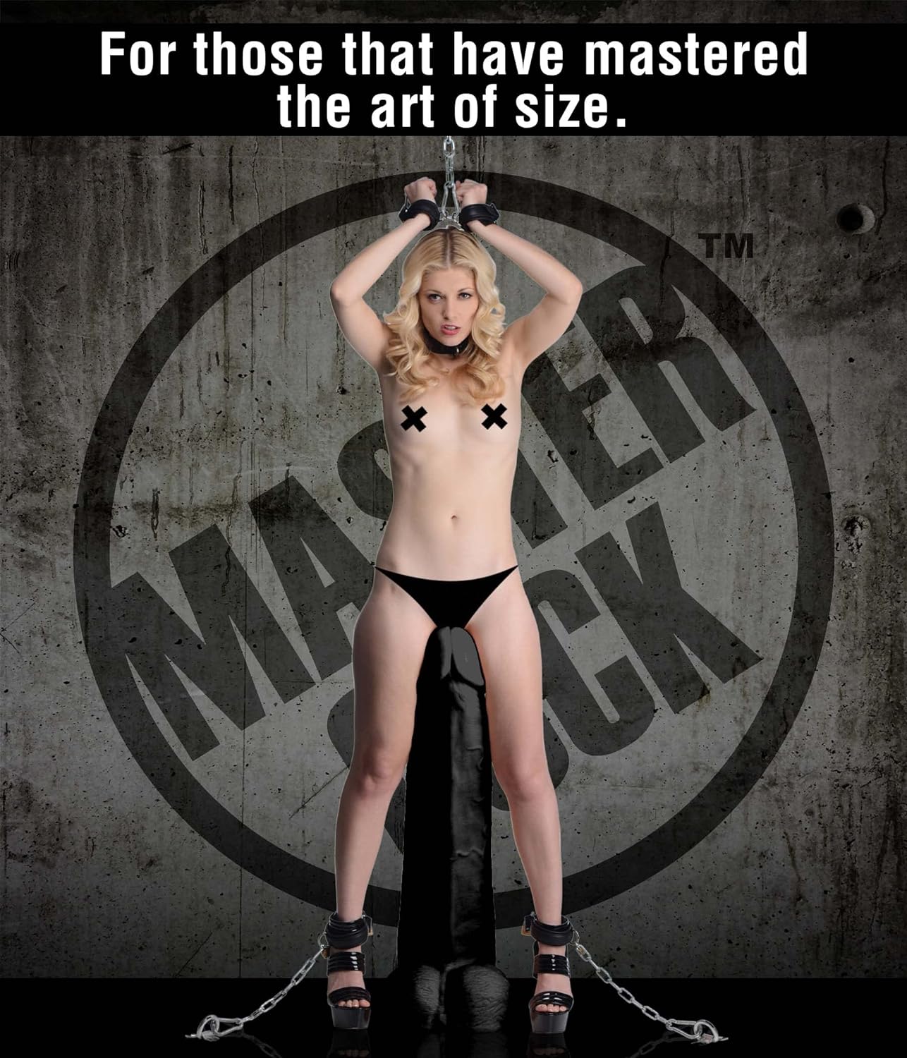 Master Series Master Cock Moby Huge 3 Foot Tall Super Dildo Black 64.77 x 64.77 x 90.17cm 23kg