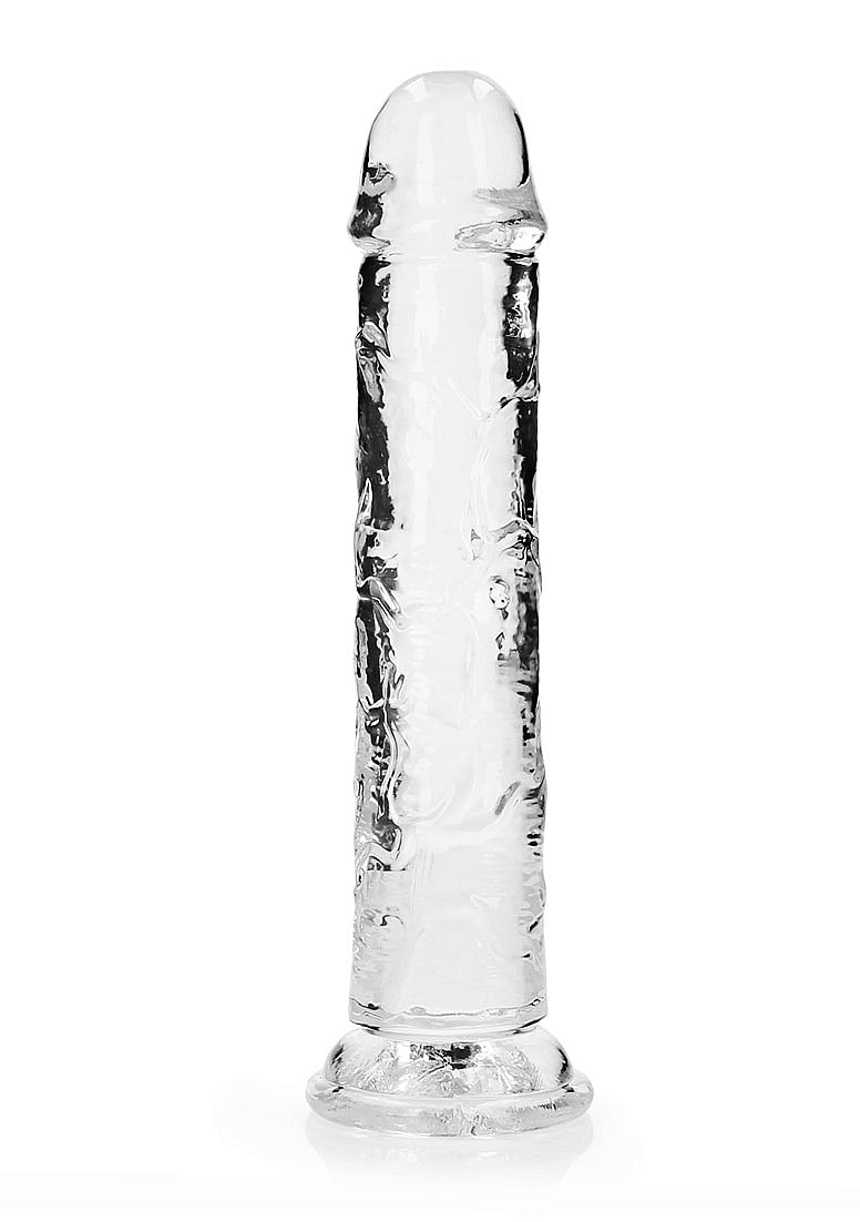 Shots Toys | REALROCK Crystal Clear 9" Straight Dildo No Balls - Translucent